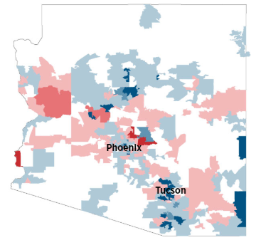 Arizona fundraising chart
